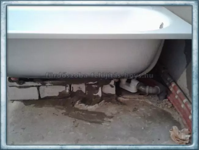 kádbeépítés vízszerelés munkálatai